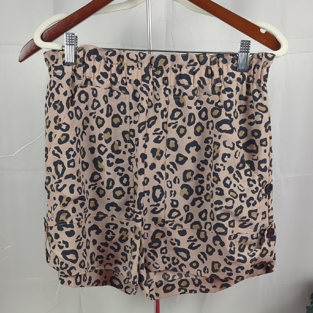 High Waist Leopard Print Women's Shorts